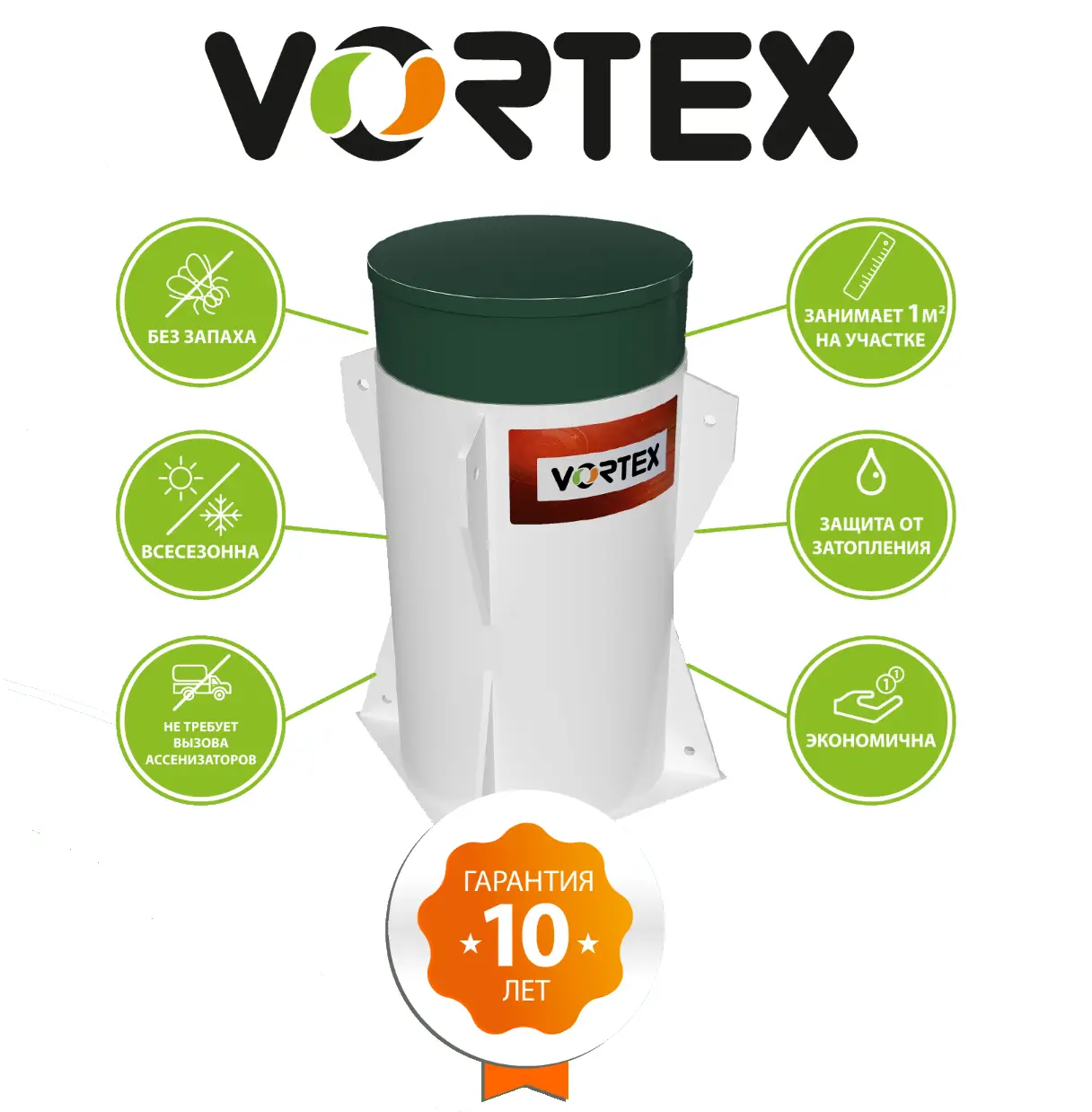 Септики и станции Vortex